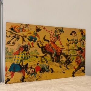 Vintage‎ Western Animal Rodeo Art Print